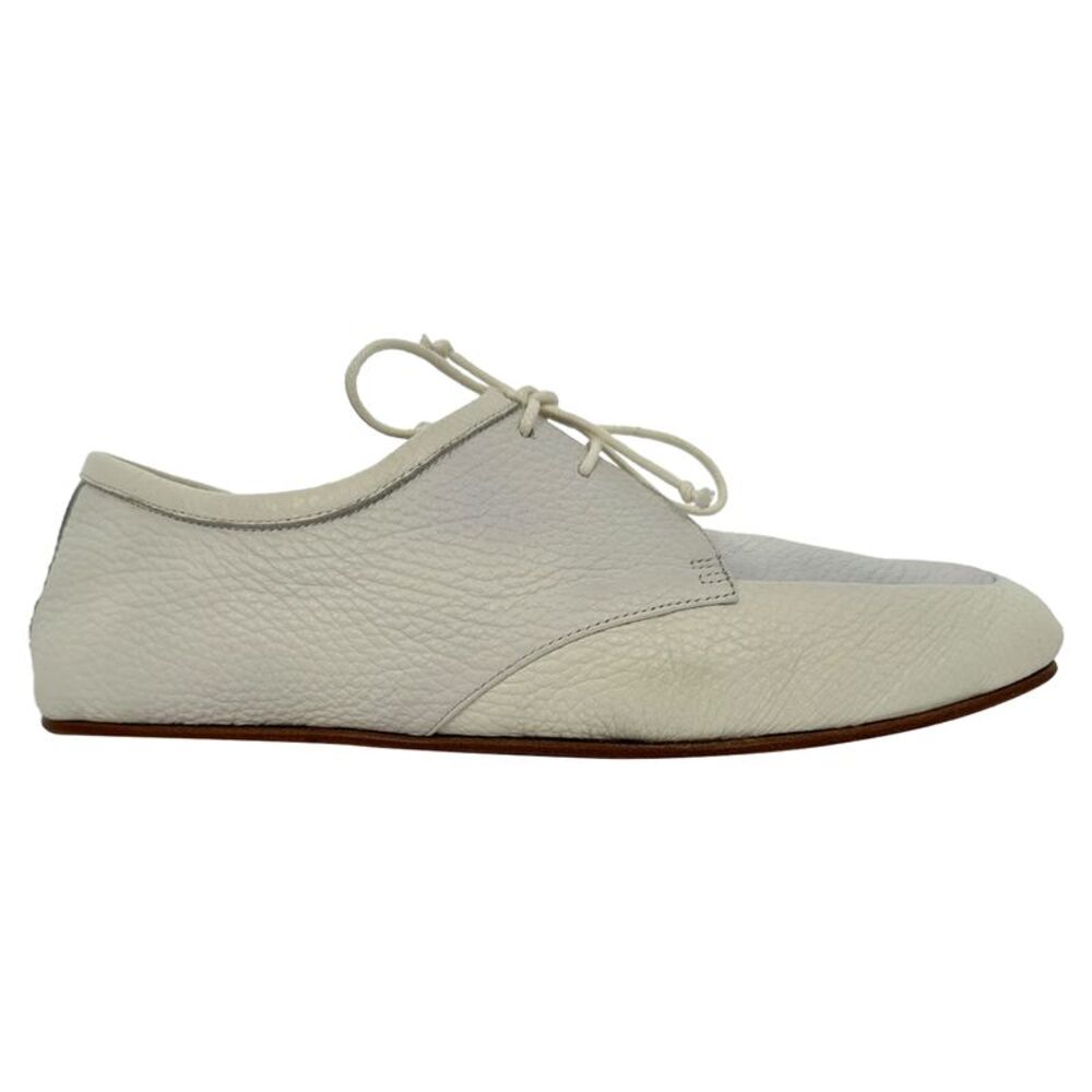 Gabriel Hearst Derby Shoes in White Leather